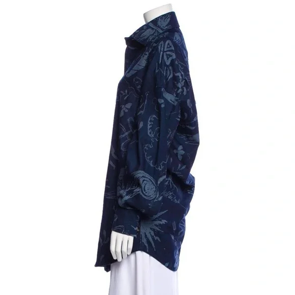 🖤 Vivienne Westwood Anglomania Denim Jacket in Navy Blue / Dark Blue Pattern
